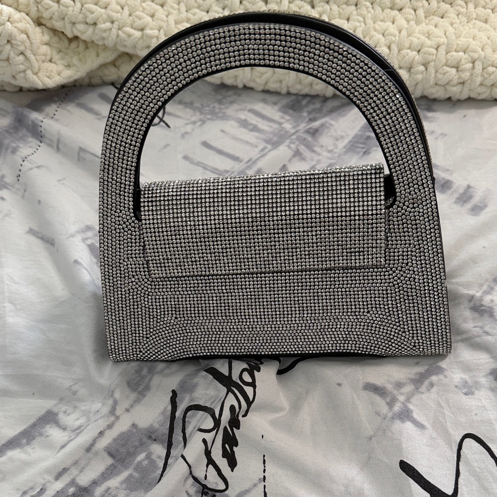 Elegant Black and Silver Women's Handbag